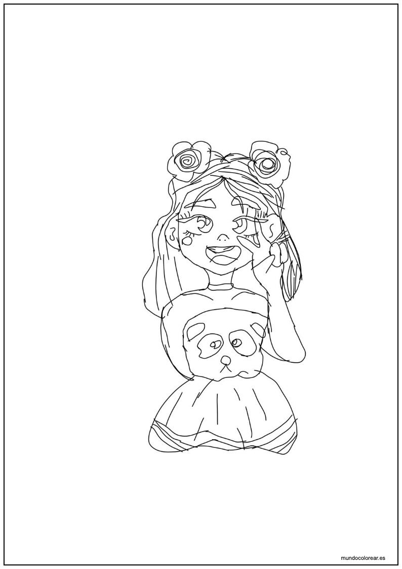 Dibujo De Luluca Hecho A Lápiz Para Colorear