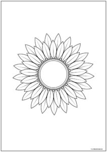 Dibujo De Flor Para Colorear E Imprimir