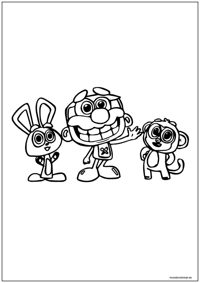 Dibujo De Los Personajes De José Totoy Para Imprimir