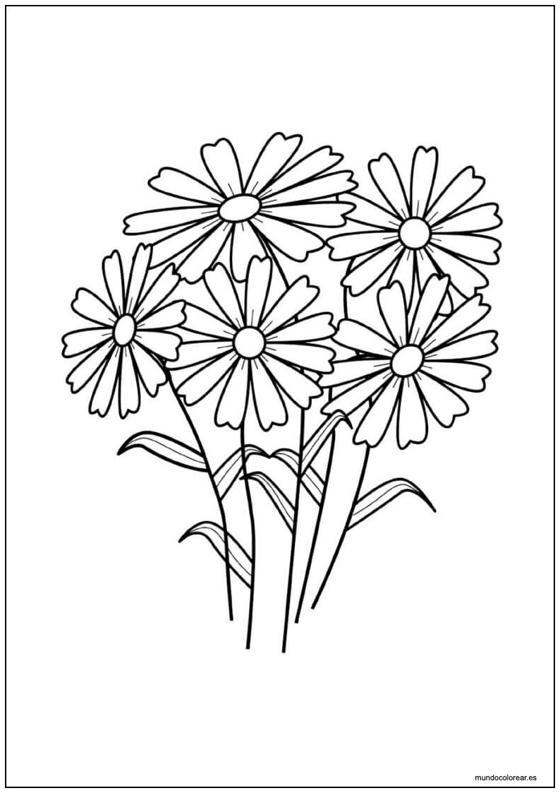 Dibujo De Margaritas Para Imprimir