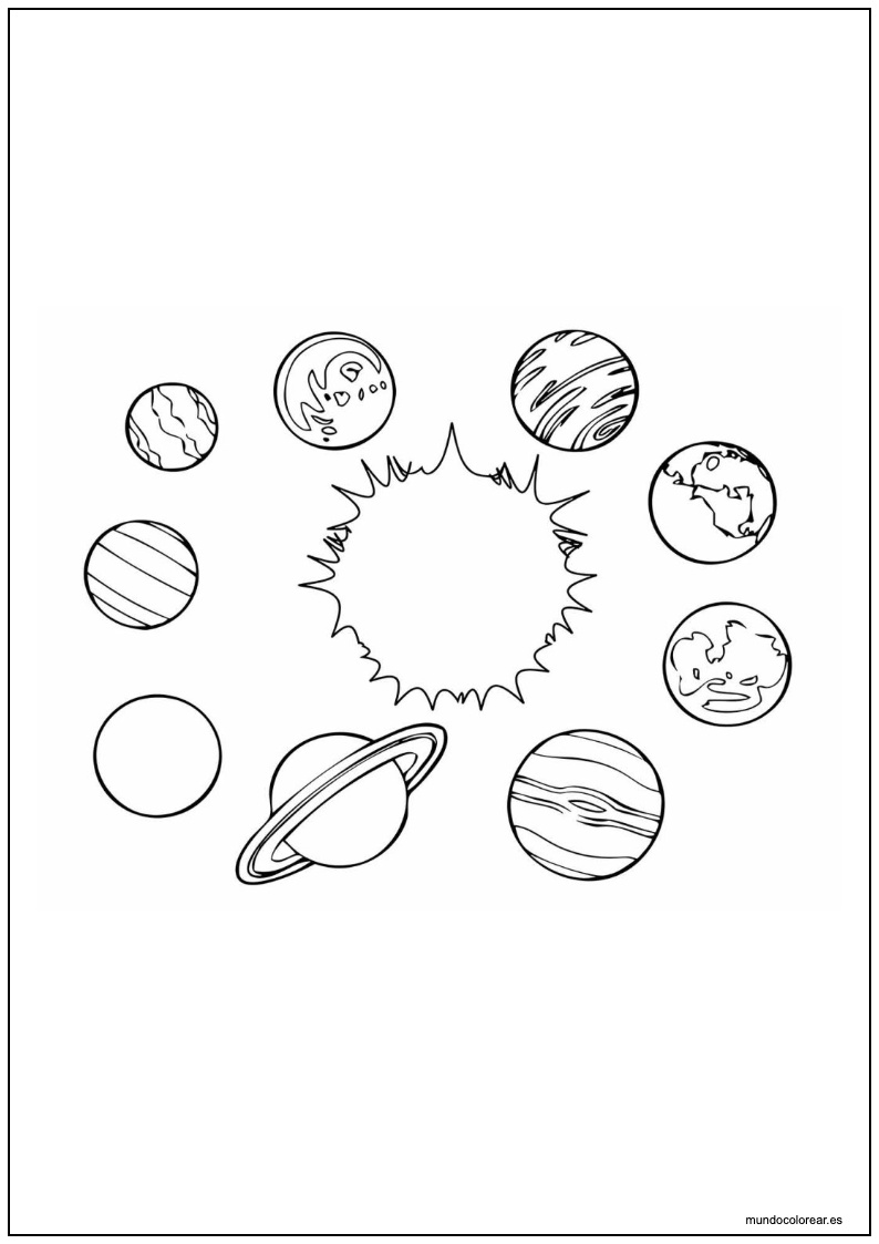 Dibujo De Planeta Para Imprimir 10