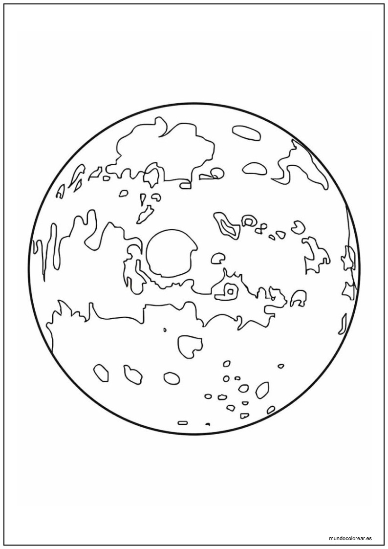 Dibujo De Planeta Para Imprimir 12