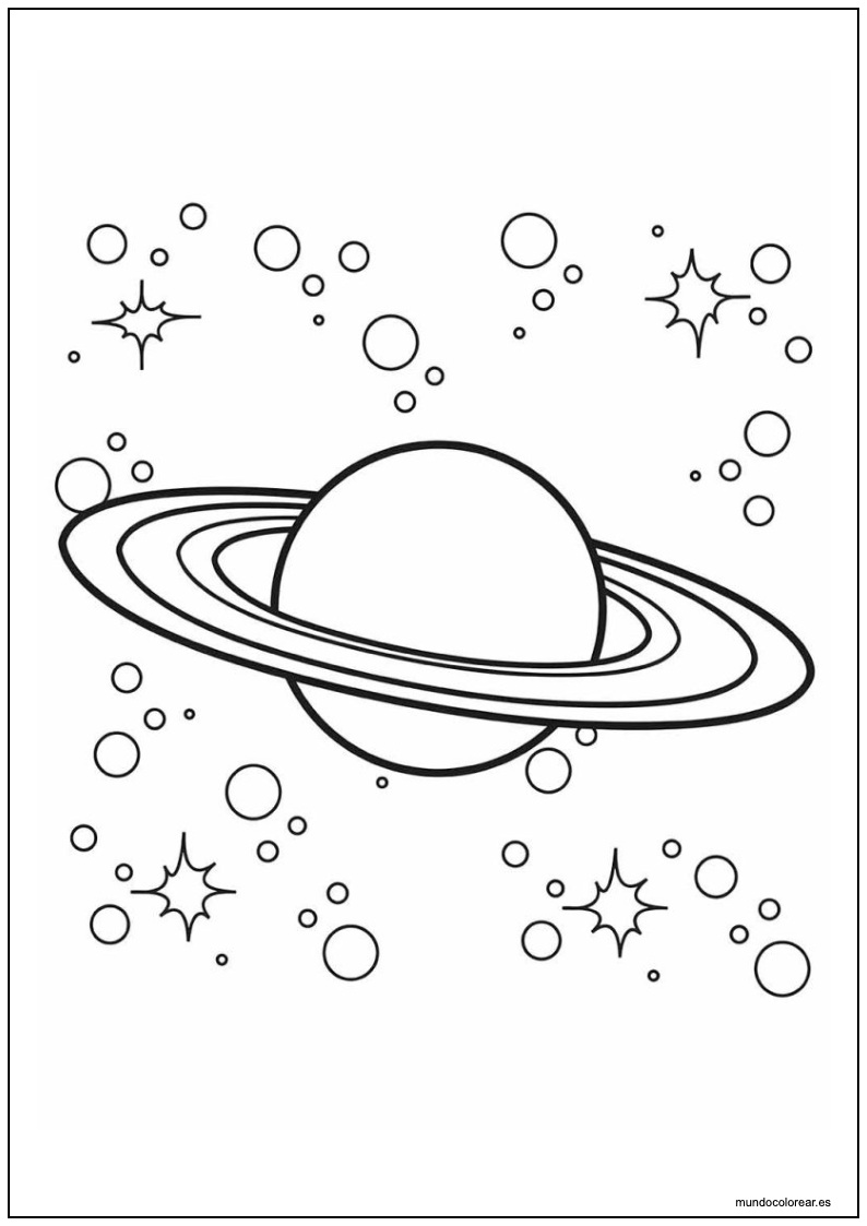 Dibujo De Planeta Para Imprimir 2