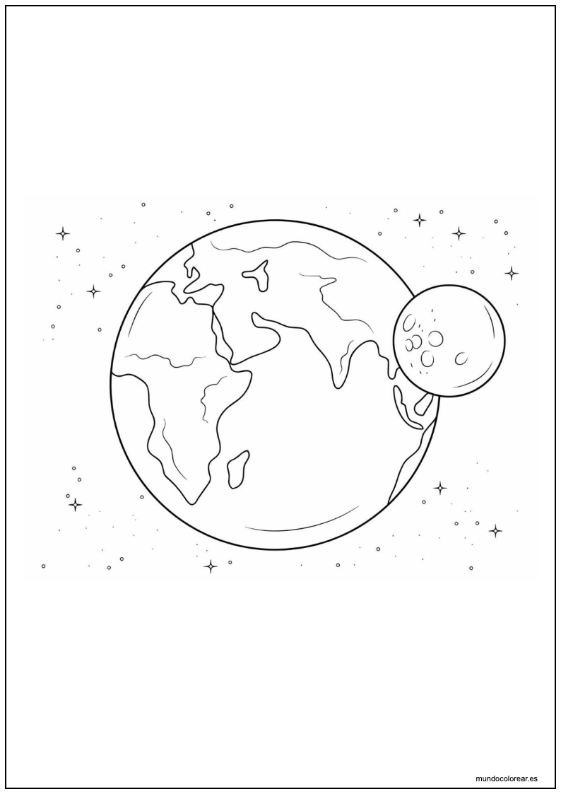 Dibujo De Planeta Para Imprimir 4