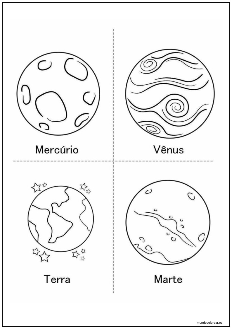 Dibujo De Planeta Para Imprimir 7