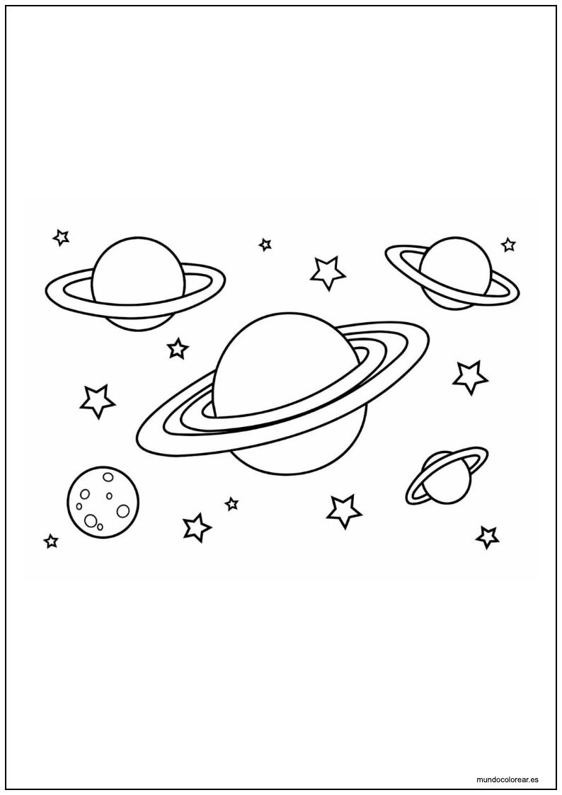 Dibujo De Planeta Para Imprimir 8
