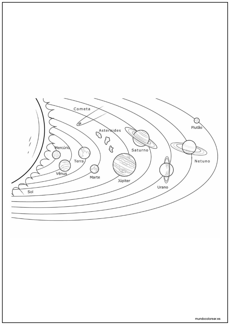 Dibujo De Planeta Para Imprimir 9