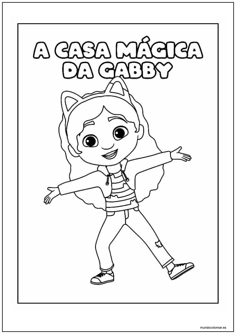 La Casa Mágica De Gabby Feliz Para Imprimir