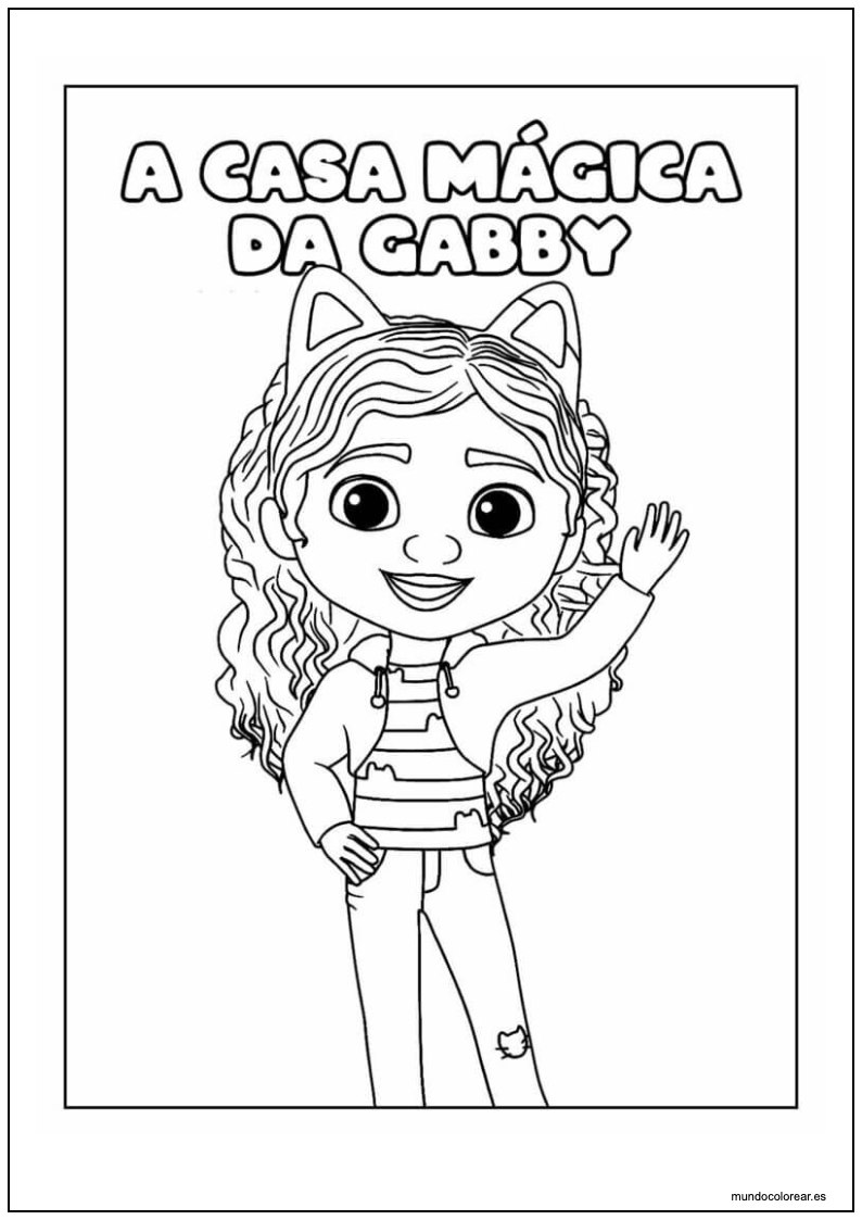 La Casa Mágica De Gabby Para Colorear