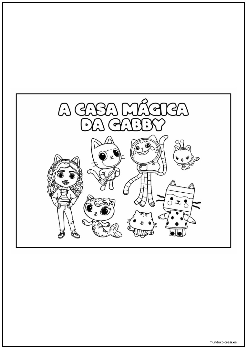 La Casa Mágica De Gabby Todos Los Personajes Para Imprimir