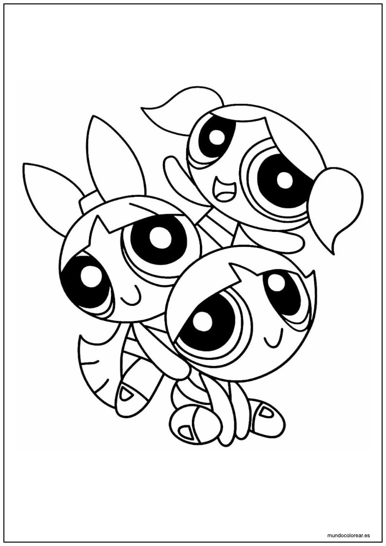 Dibujo De Las Supernenas Para Colorear E Imprimir