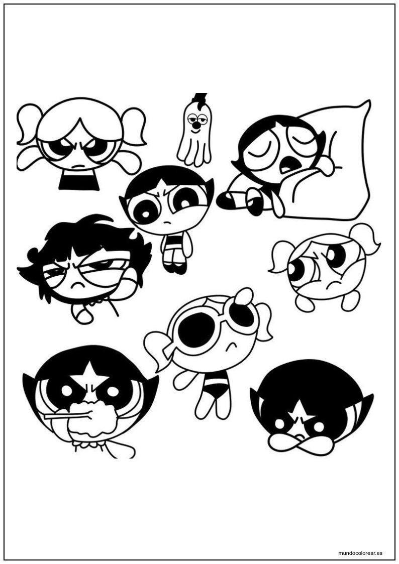 Dibujo De Las Supernenas Para Imprimir