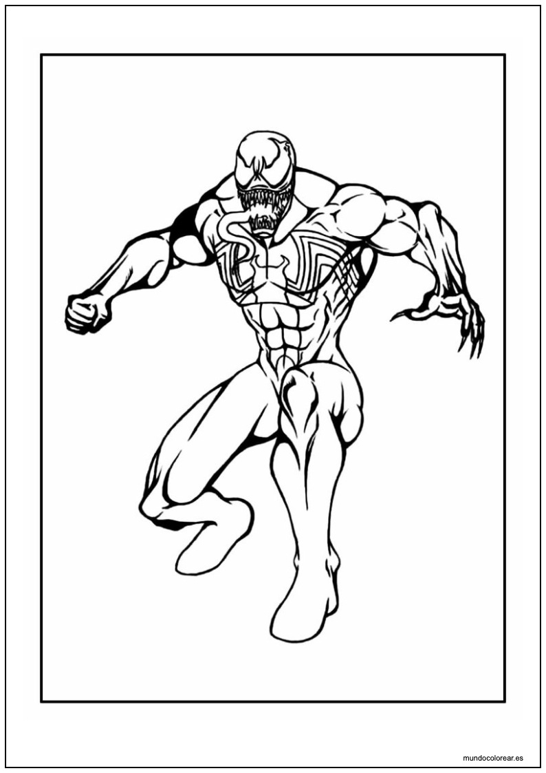 Dibujo De Venom Para Imprimir 10