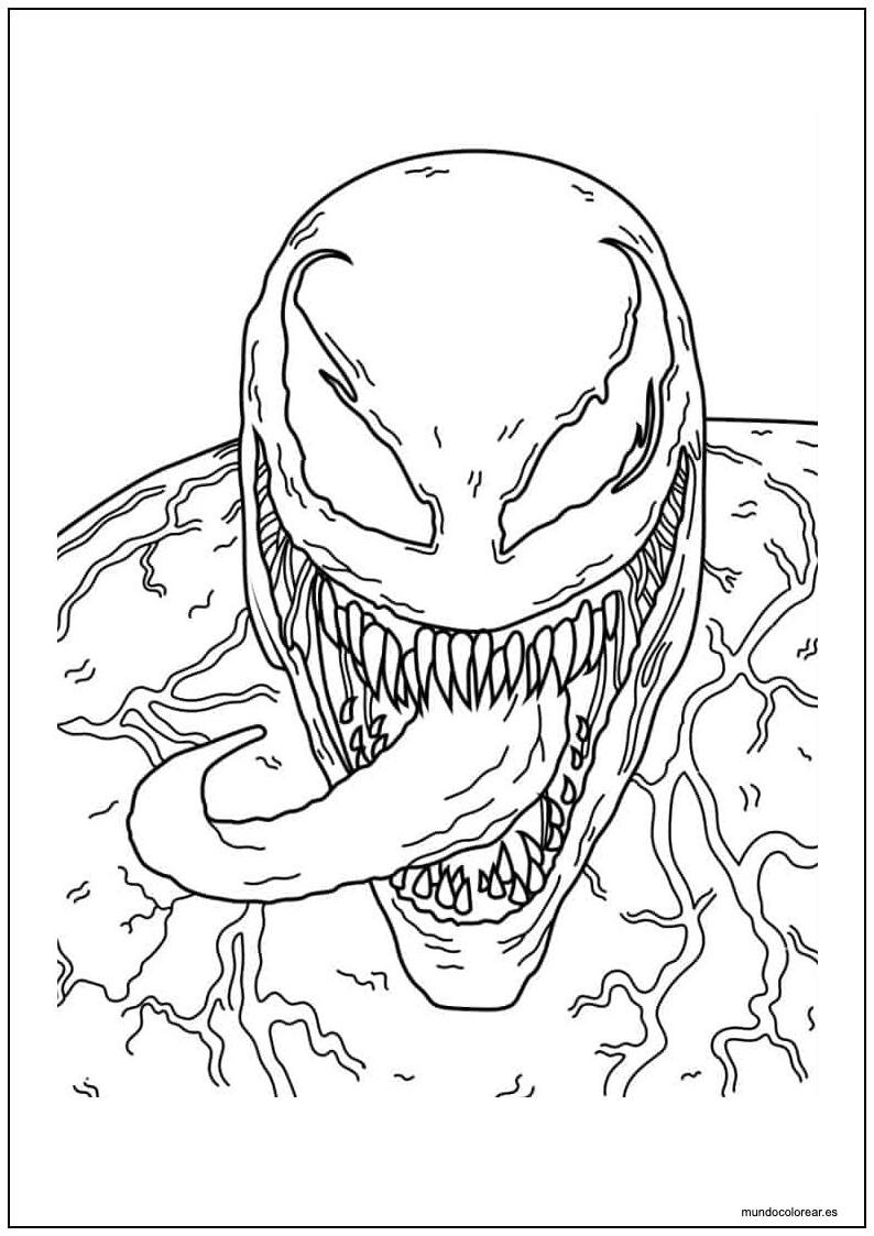 Dibujo De Venom Para Imprimir 12