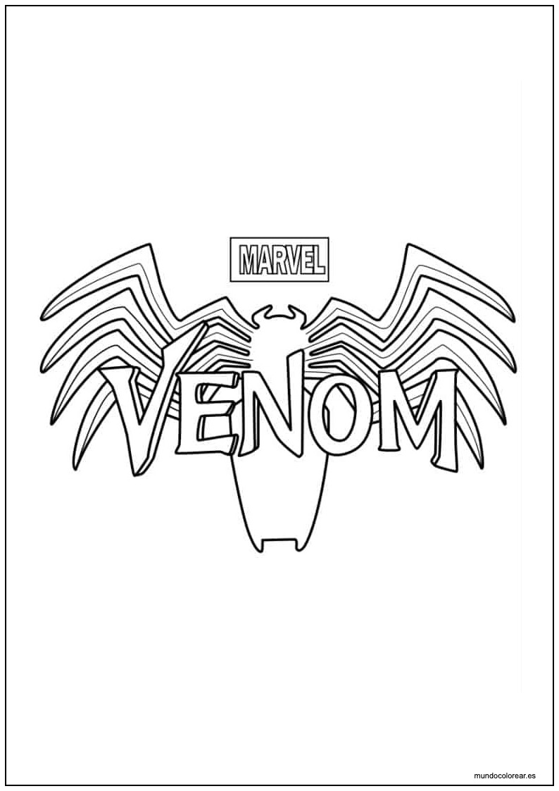 Dibujo De Venom Para Imprimir 14