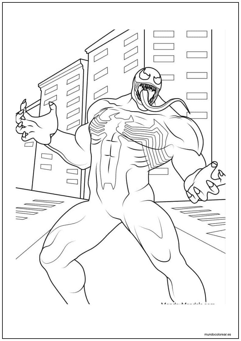Dibujo De Venom Para Imprimir 16