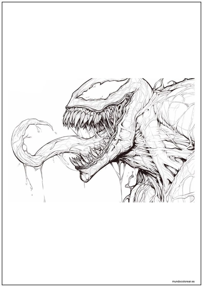 Dibujo De Venom Para Imprimir 19