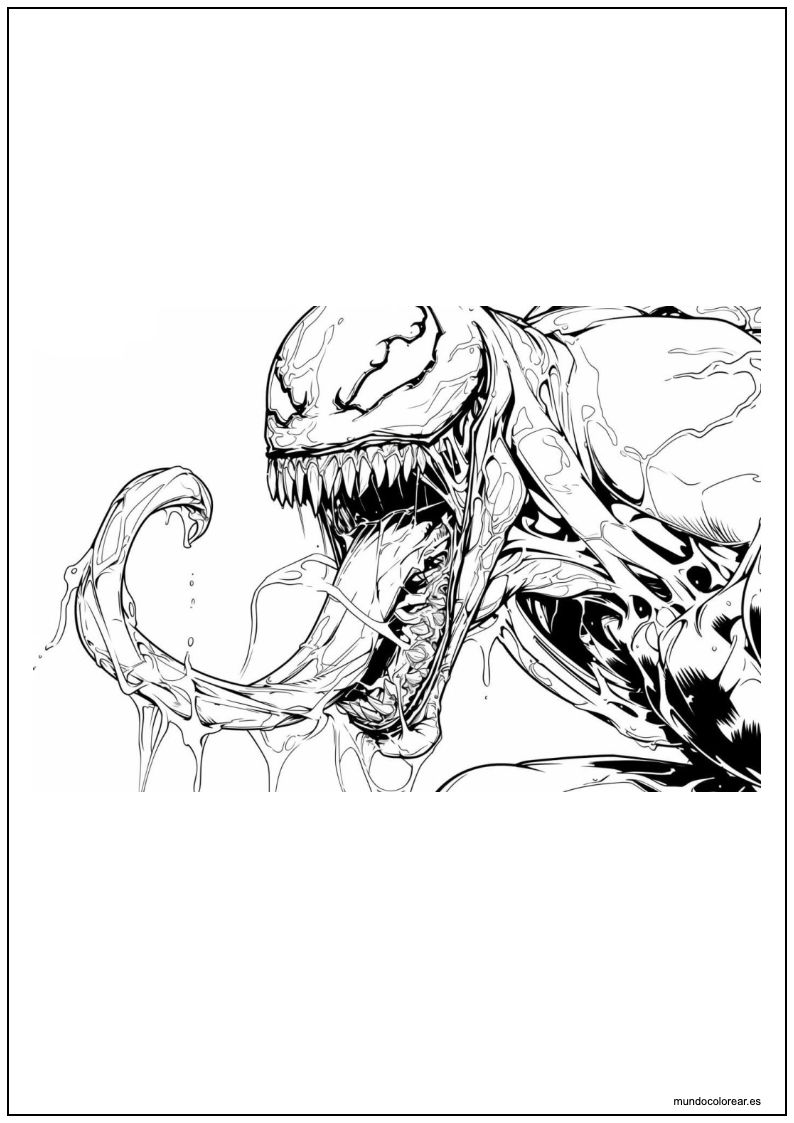 Dibujo De Venom Para Imprimir 20