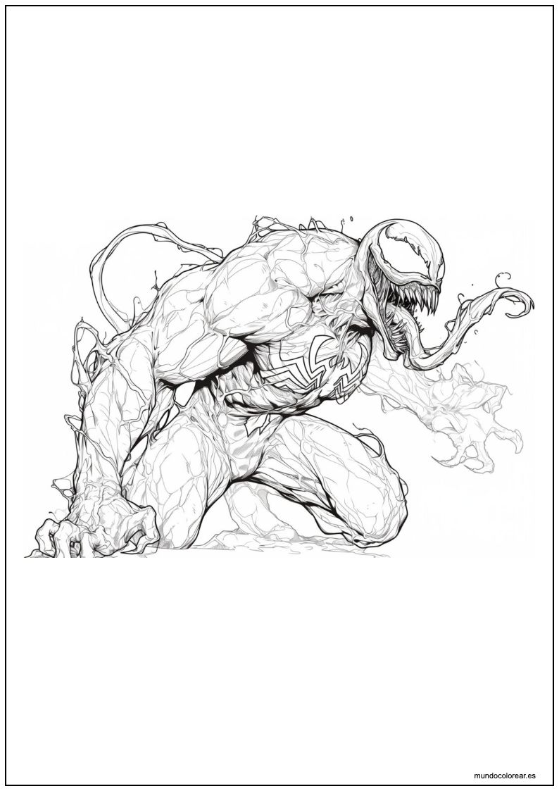 Dibujo De Venom Para Imprimir 23