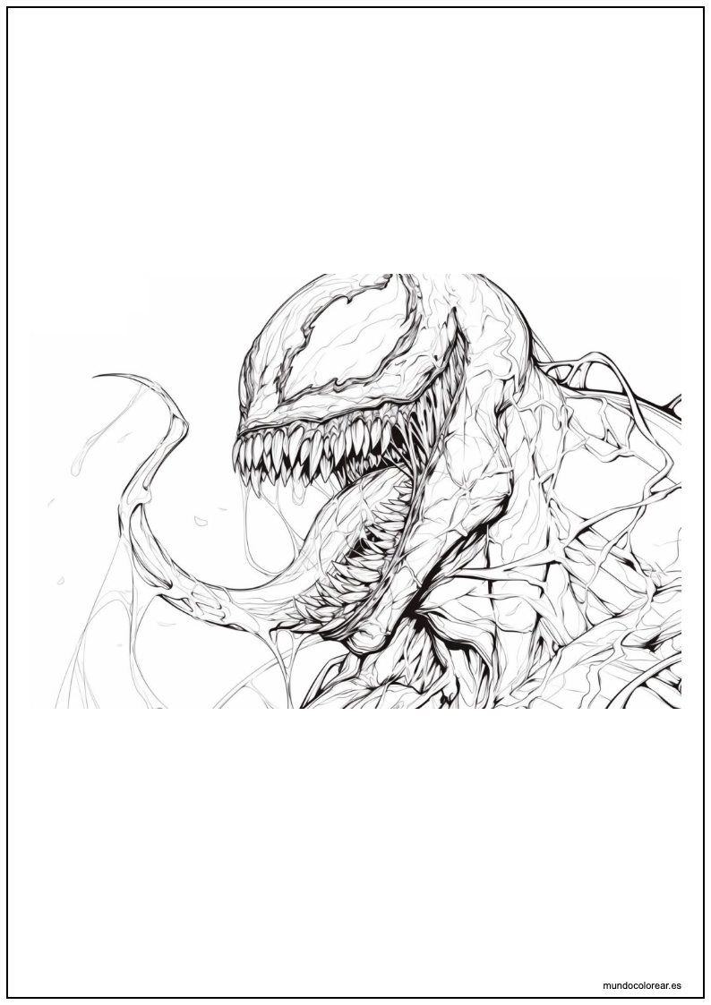 Dibujo De Venom Para Imprimir 25