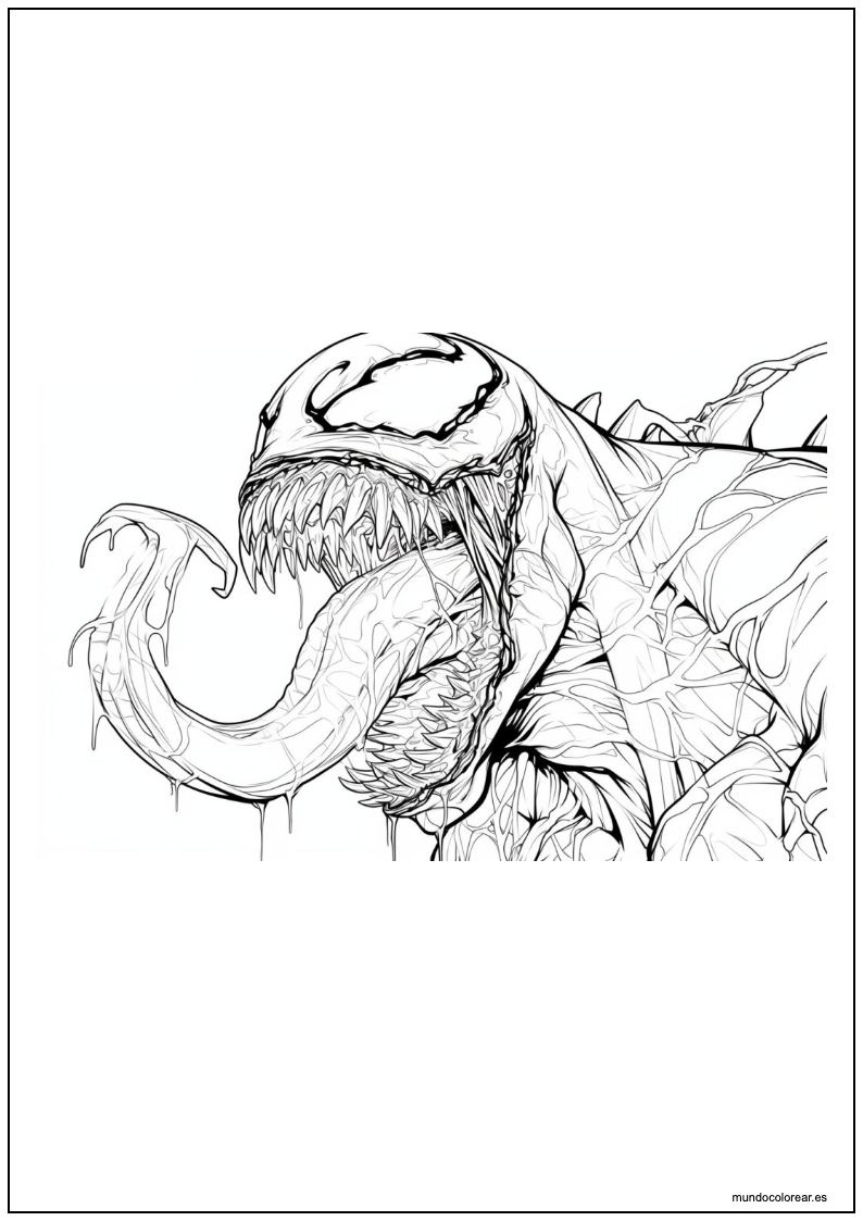 Dibujo De Venom Para Imprimir 28