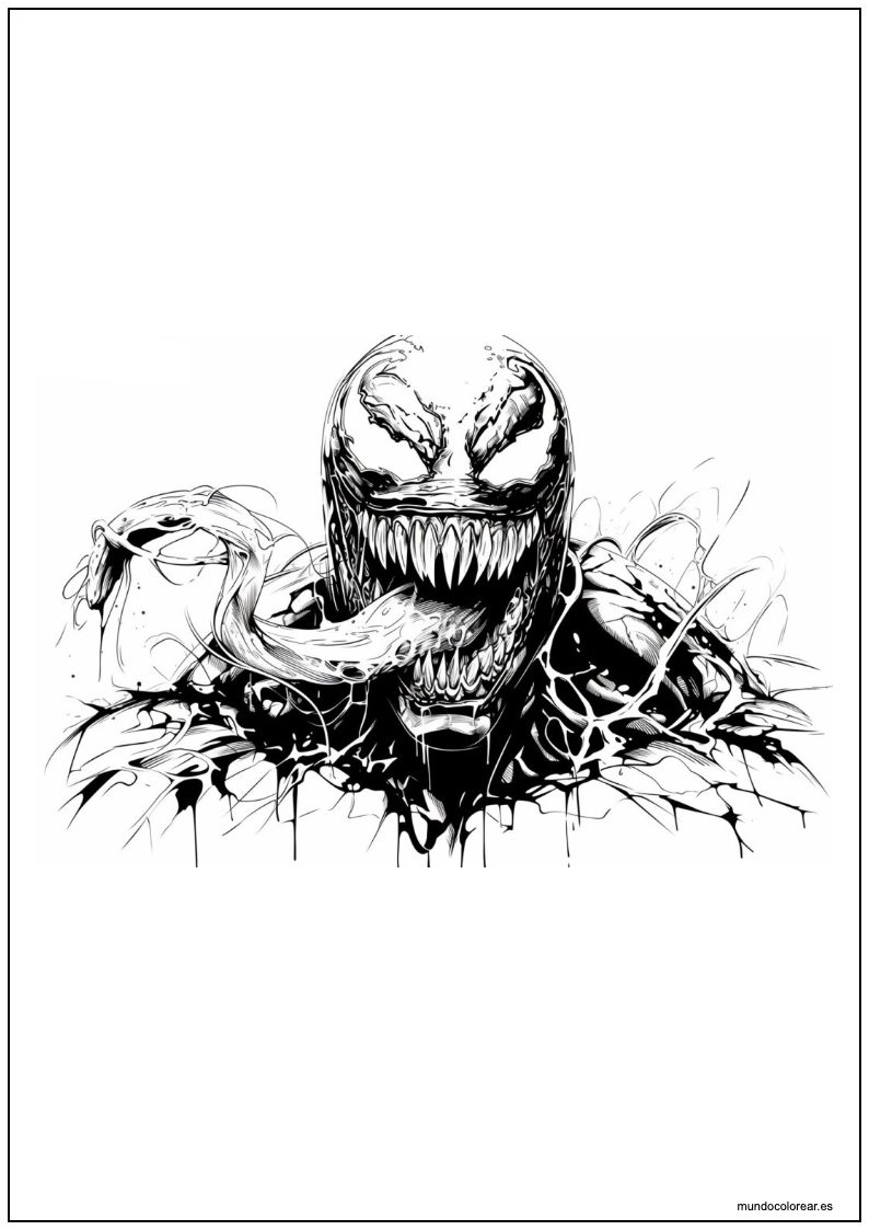 Dibujo De Venom Para Imprimir 30