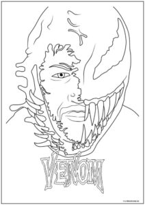 Dibujo De Venom Para Imprimir 4