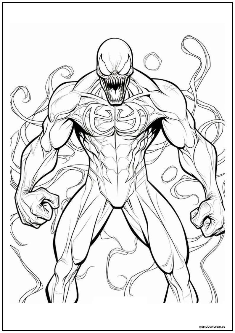 Dibujo De Venom Para Imprimir 6