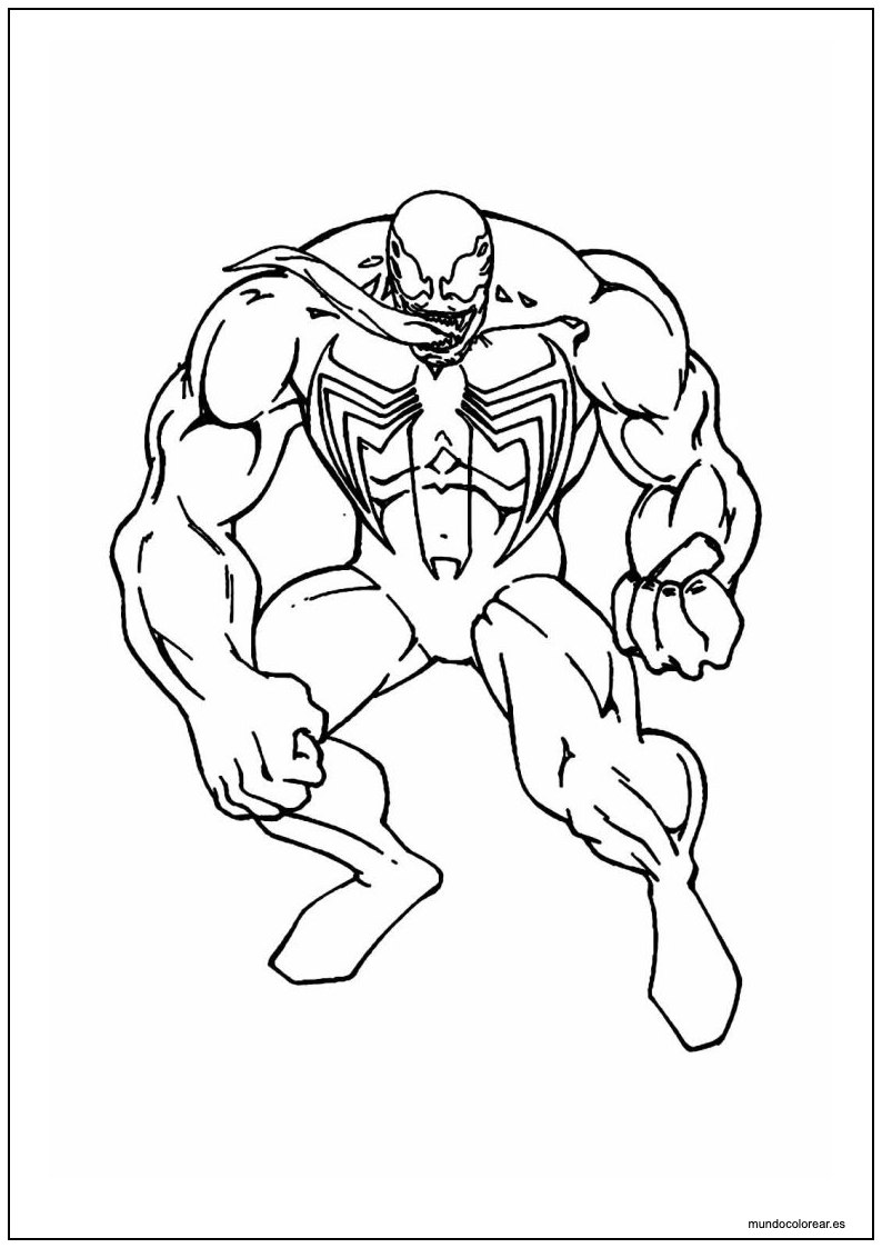 Dibujo De Venom Para Imprimir 8