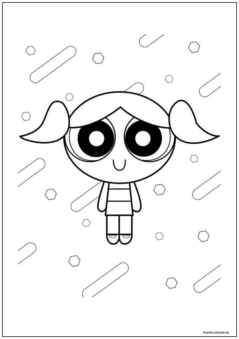 Dibujo De Burbuja De Las Supernenas Para Colorear E Imprimir