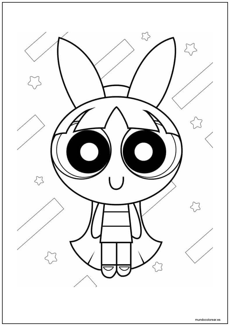 Dibujo De Pétalo De Las Supernenas Para Colorear E Imprimir