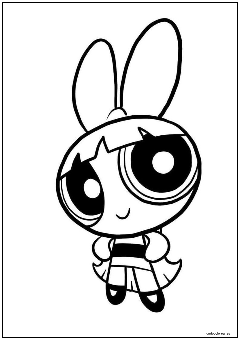Dibujo De Pétalo De Las Supernenas Para Imprimir
