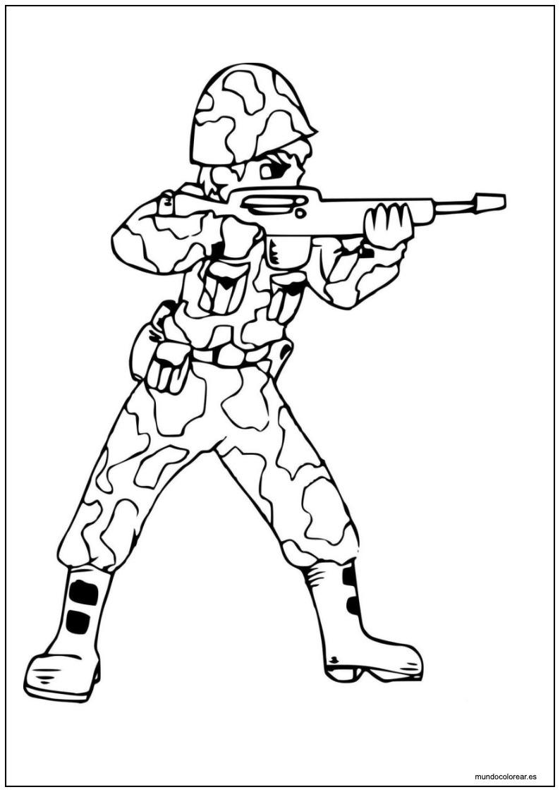 Dibujo De Soldados Para Imprimir 13