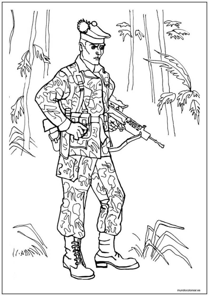 Dibujo De Soldados Para Imprimir 16