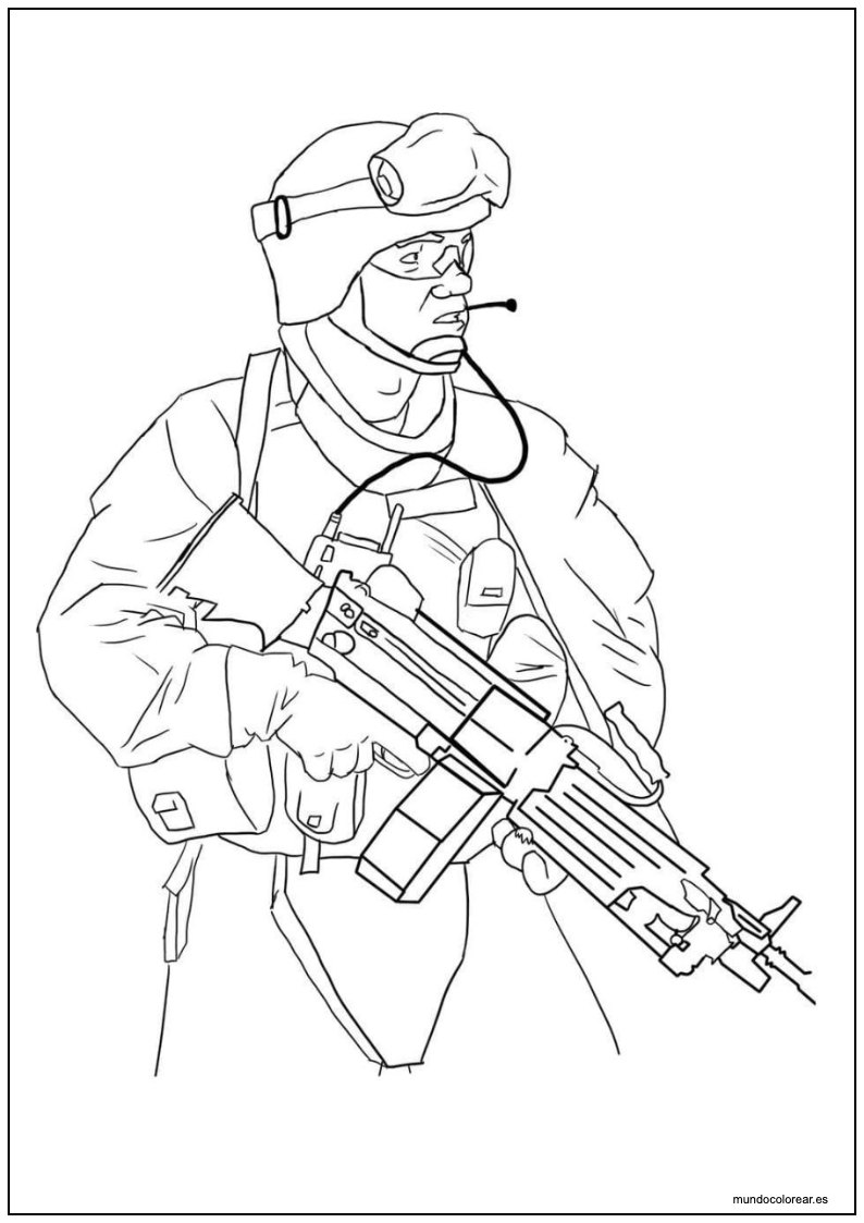 Dibujo De Soldados Para Imprimir 17
