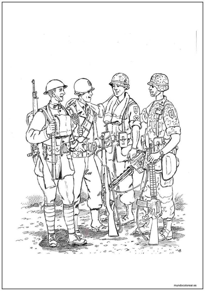 Dibujo De Soldados Para Imprimir 24