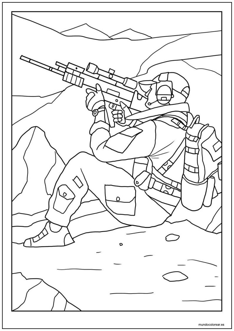 Dibujo De Soldados Para Imprimir 3