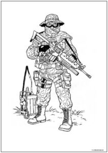 Dibujo De Soldados Para Imprimir 4