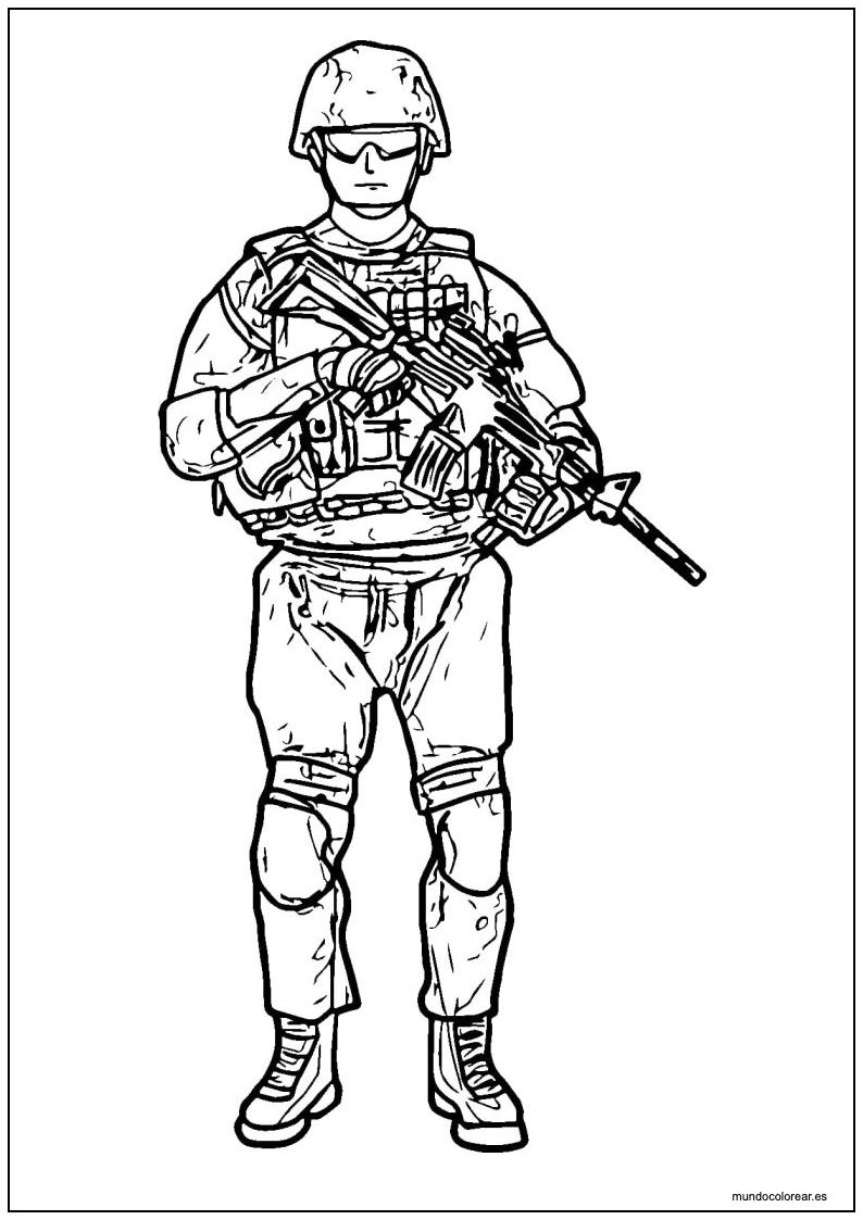Dibujo De Soldados Para Imprimir 5