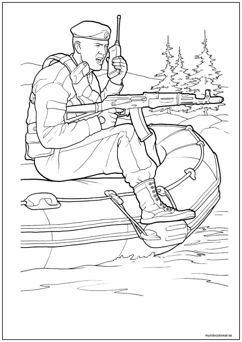 Dibujo De Soldados Para Imprimir 6
