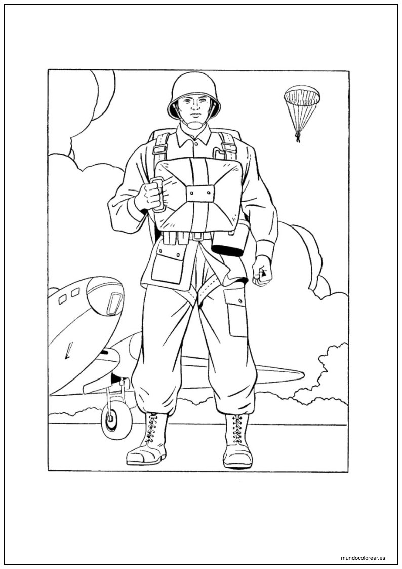 Dibujo De Soldados Para Imprimir 7