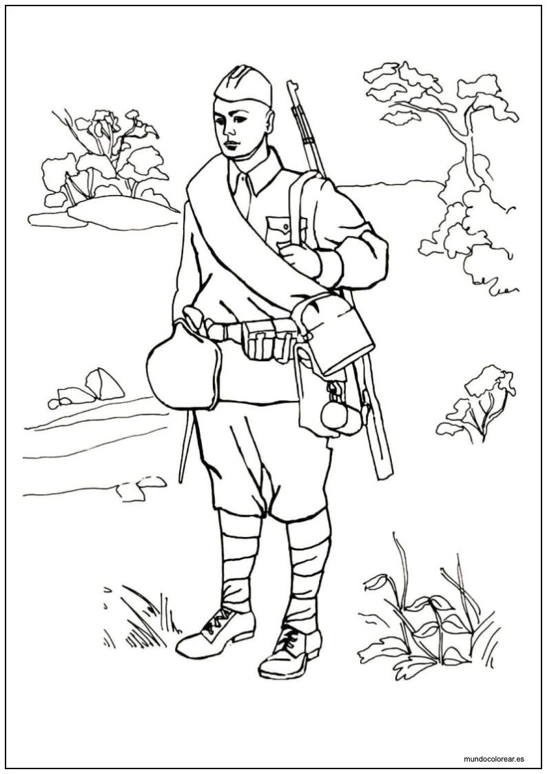Dibujo De Soldados Para Imprimir 8
