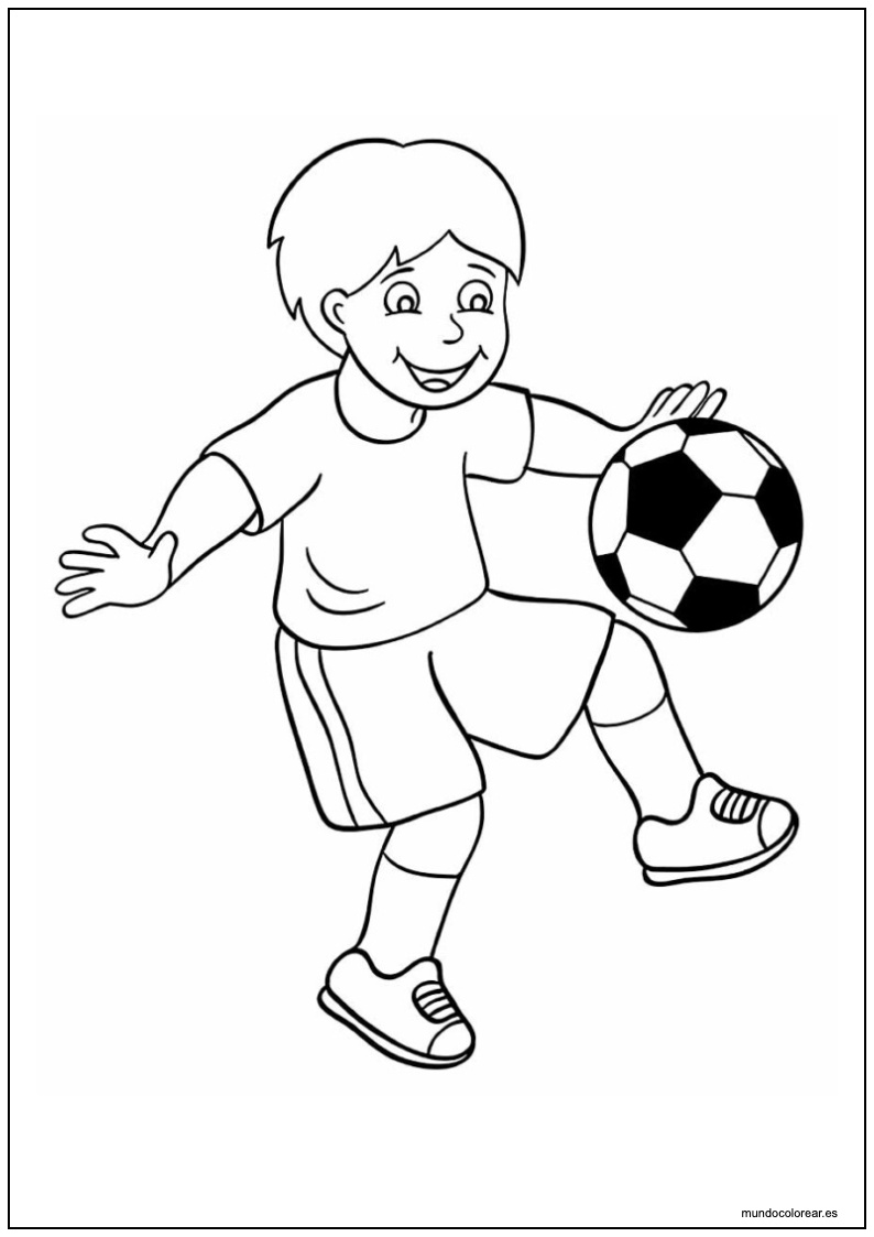 Dibujo Fútbol Para Imprimir 13